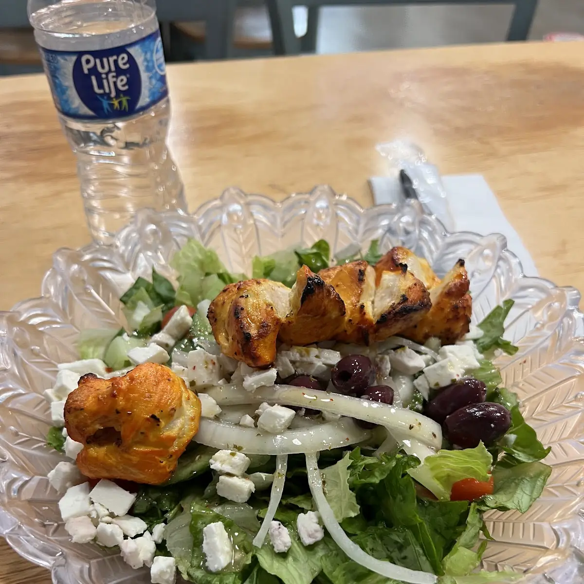 Greek Chicken Salad Wrap