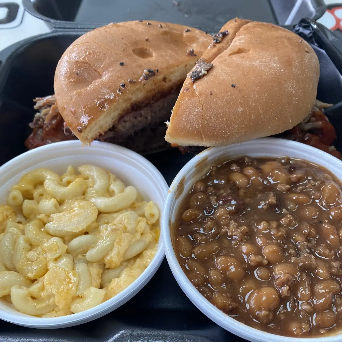 Mac and Cheese and Baked Beans