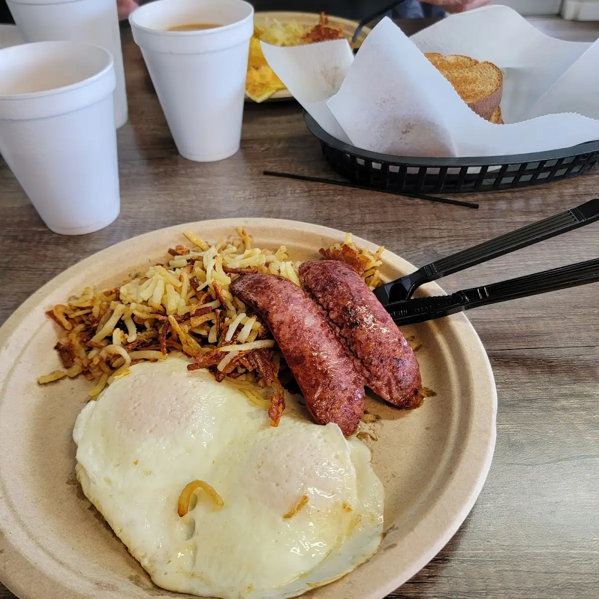 Eggs Smoked Sausage Hash Browns