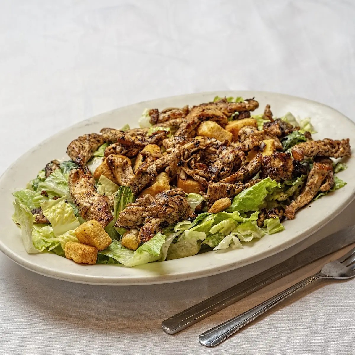 Caesar Salad and Grilled Chicken