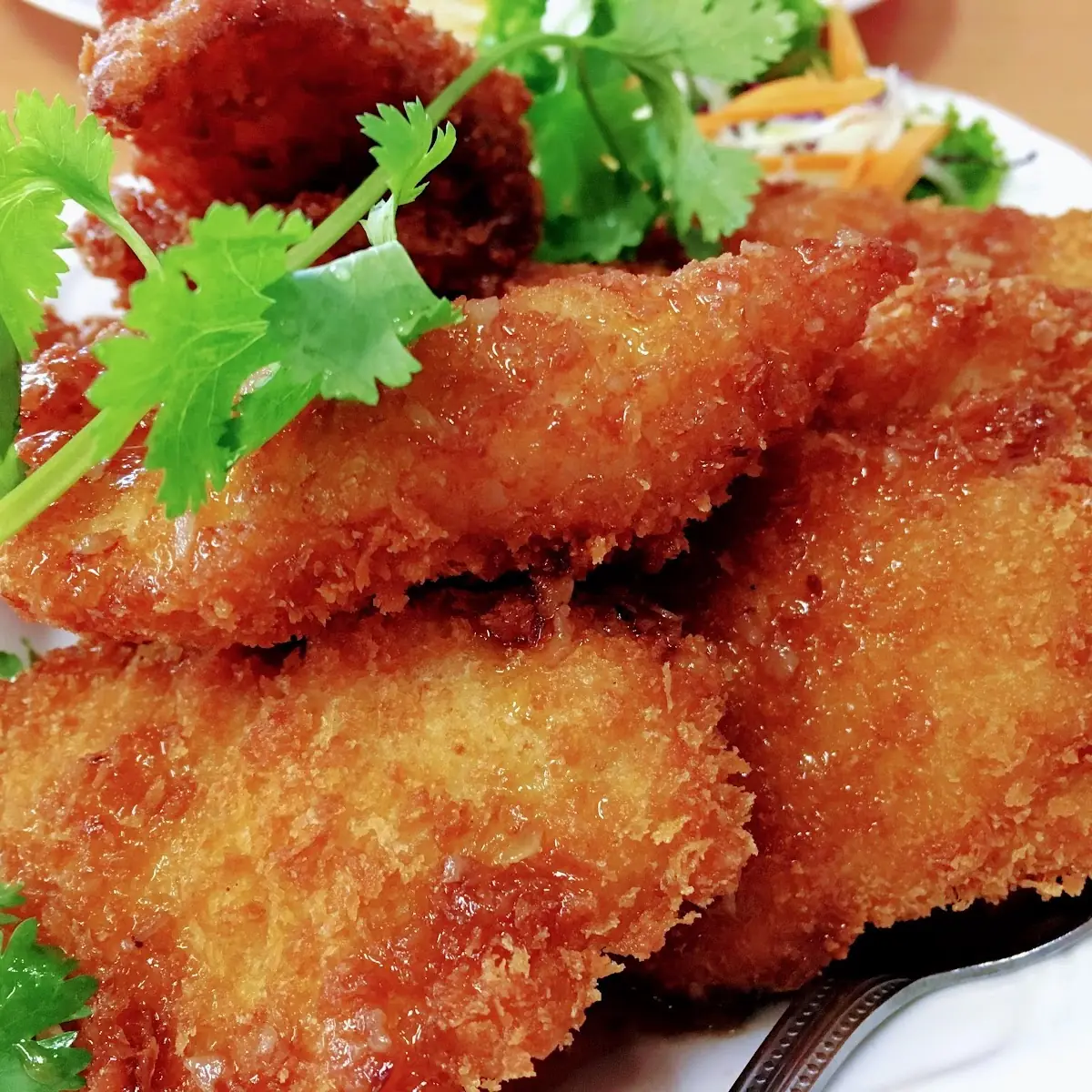 Fried Rice with Fried Shrimp