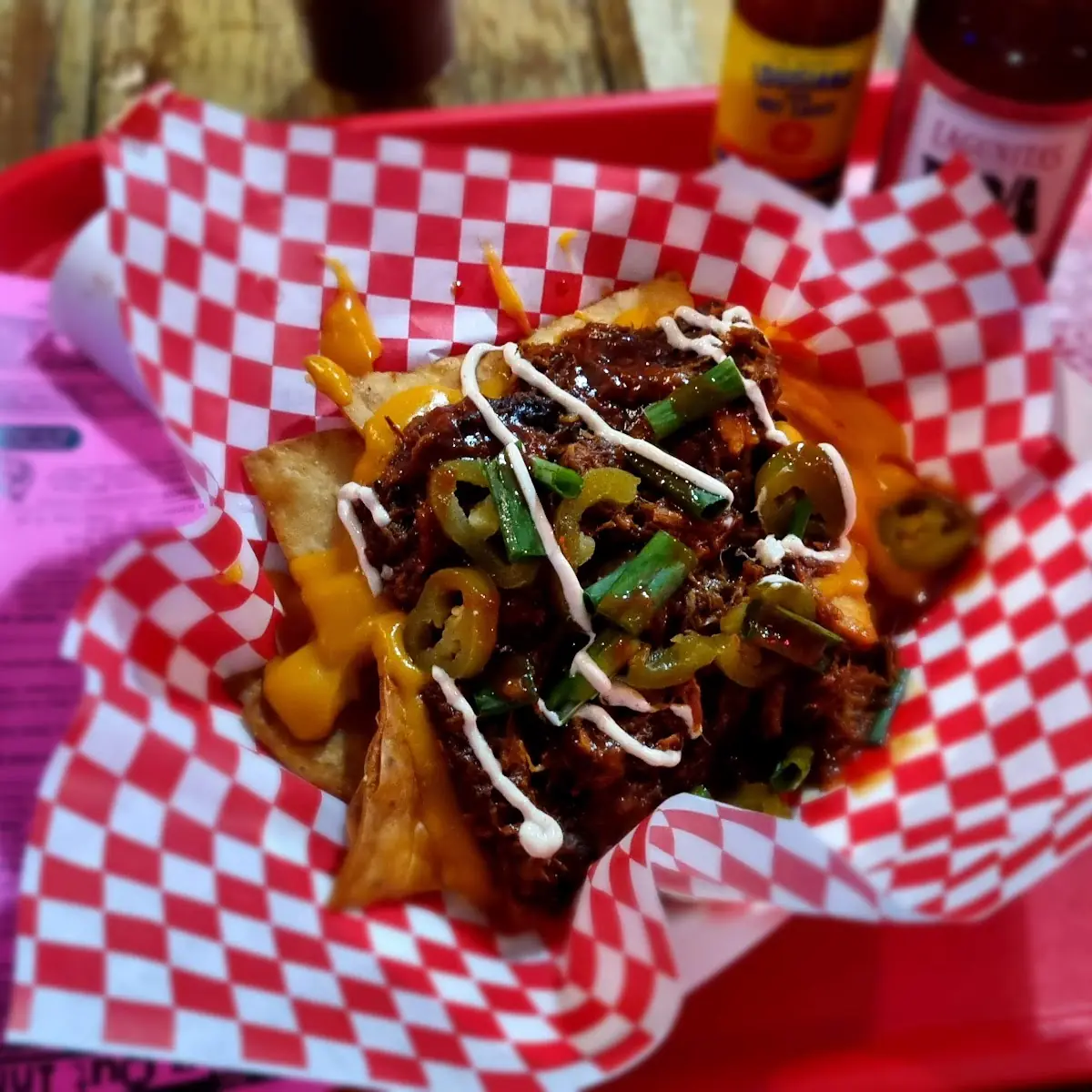 Pork Nachos Supreme