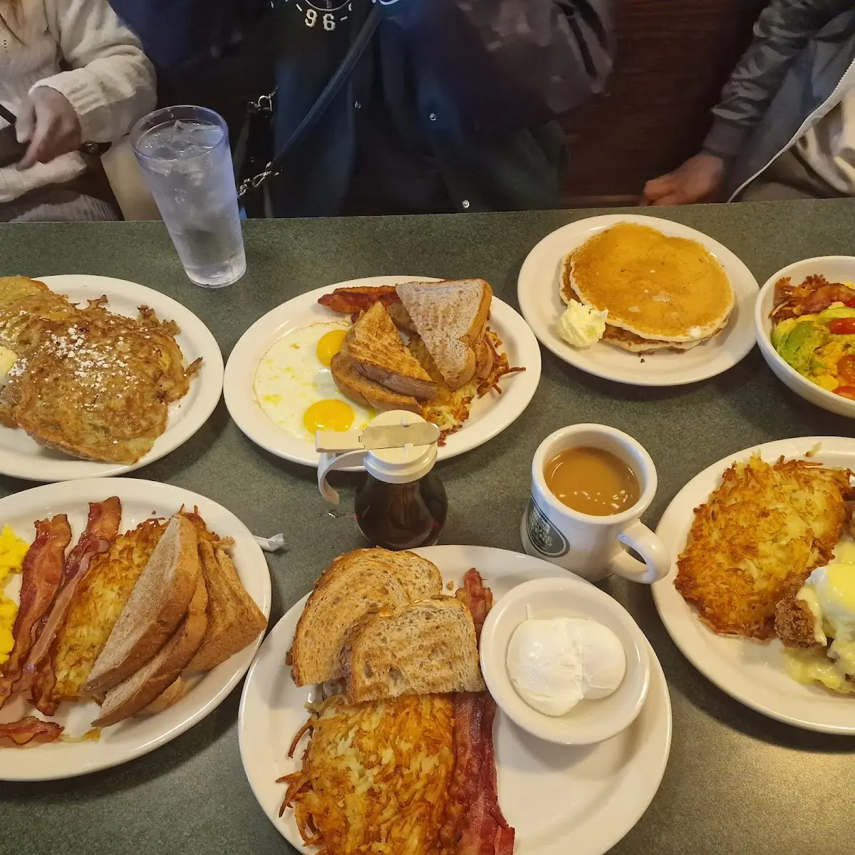Scrambled Eggs Bacon and Hash Browns