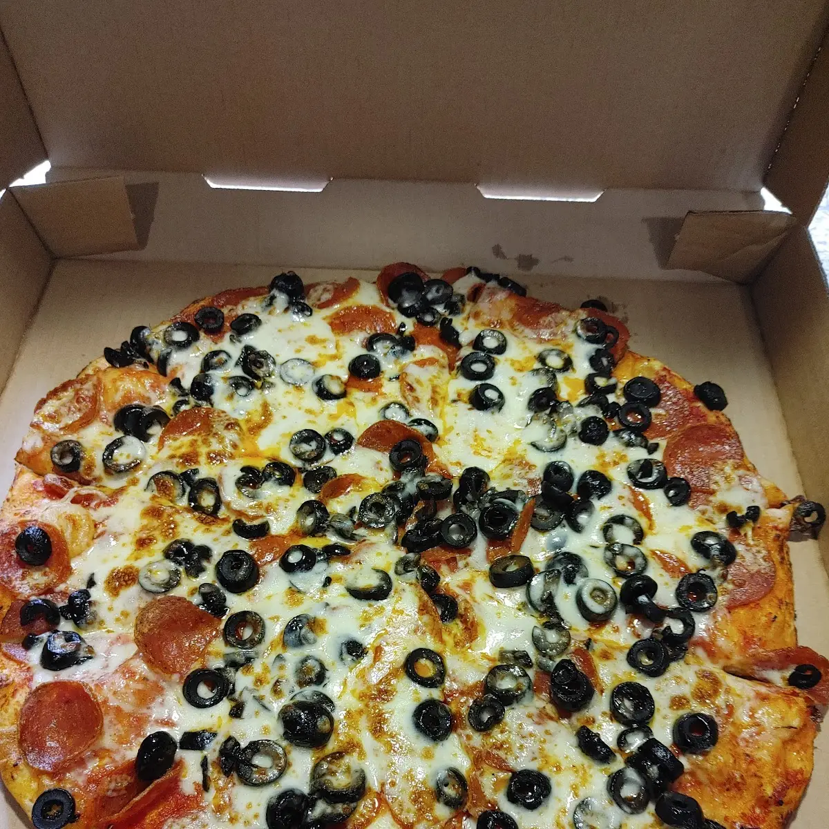 Meat Lovers with Black Olives Added