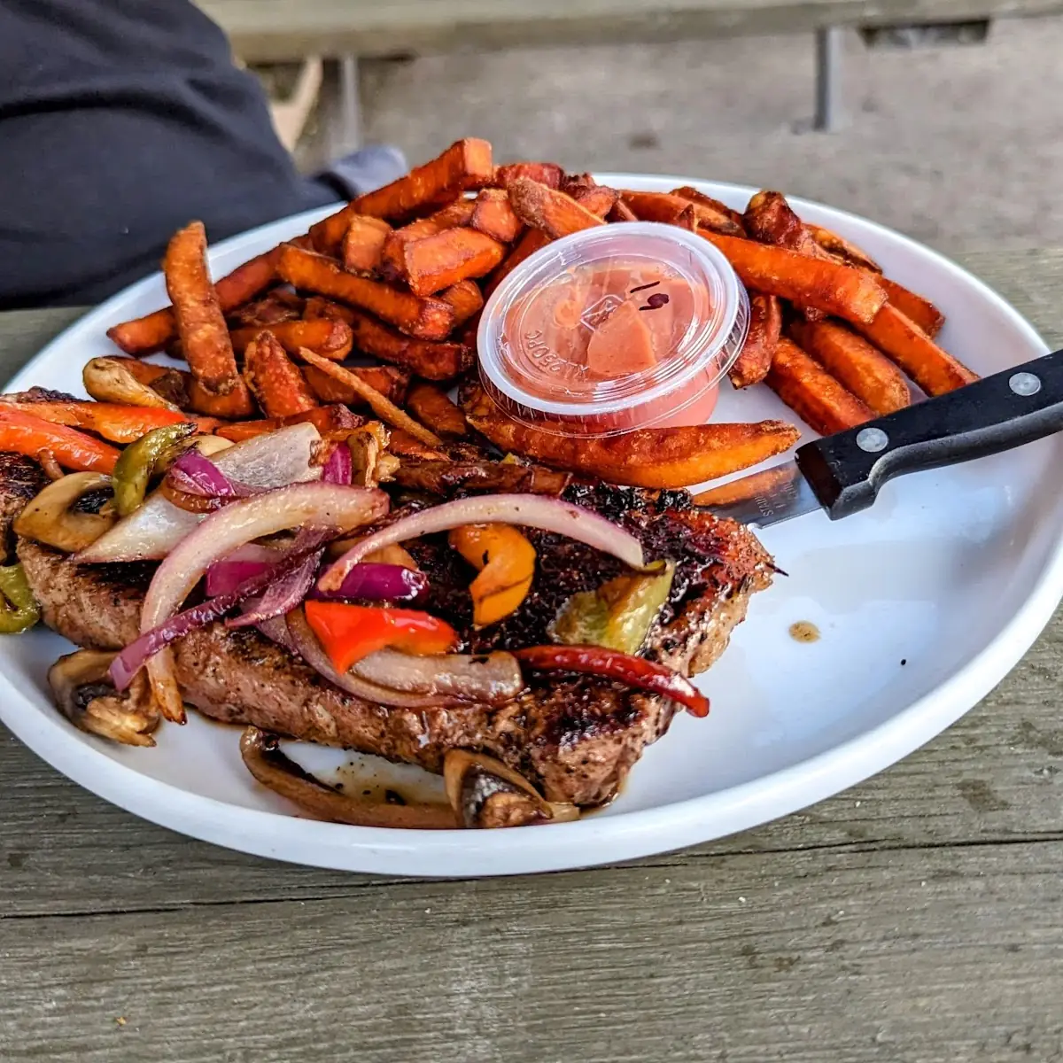 Sweet Potato Fries and Steak