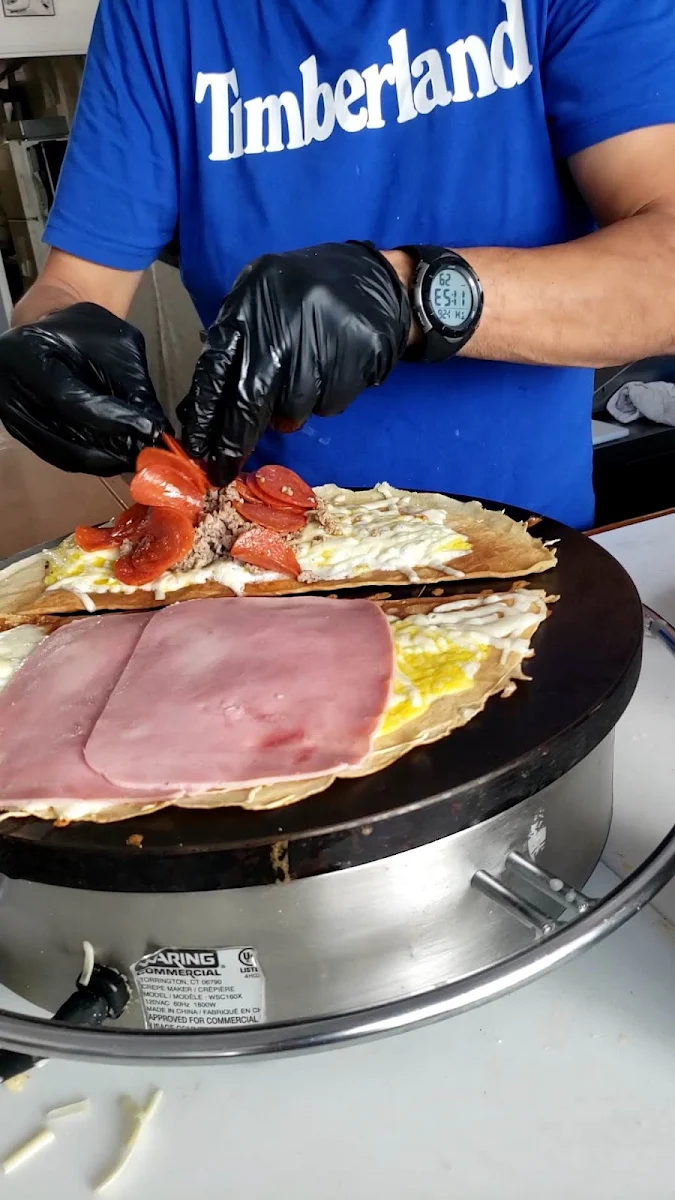 Ham and Cheese Crepe