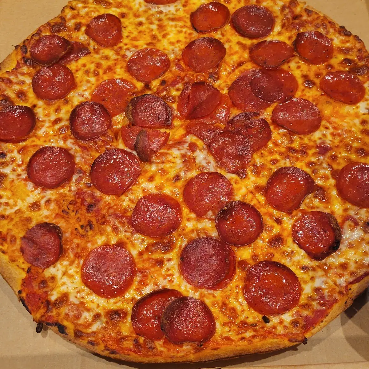 Pepperoni Pizza with Garlic Dipping Sauce