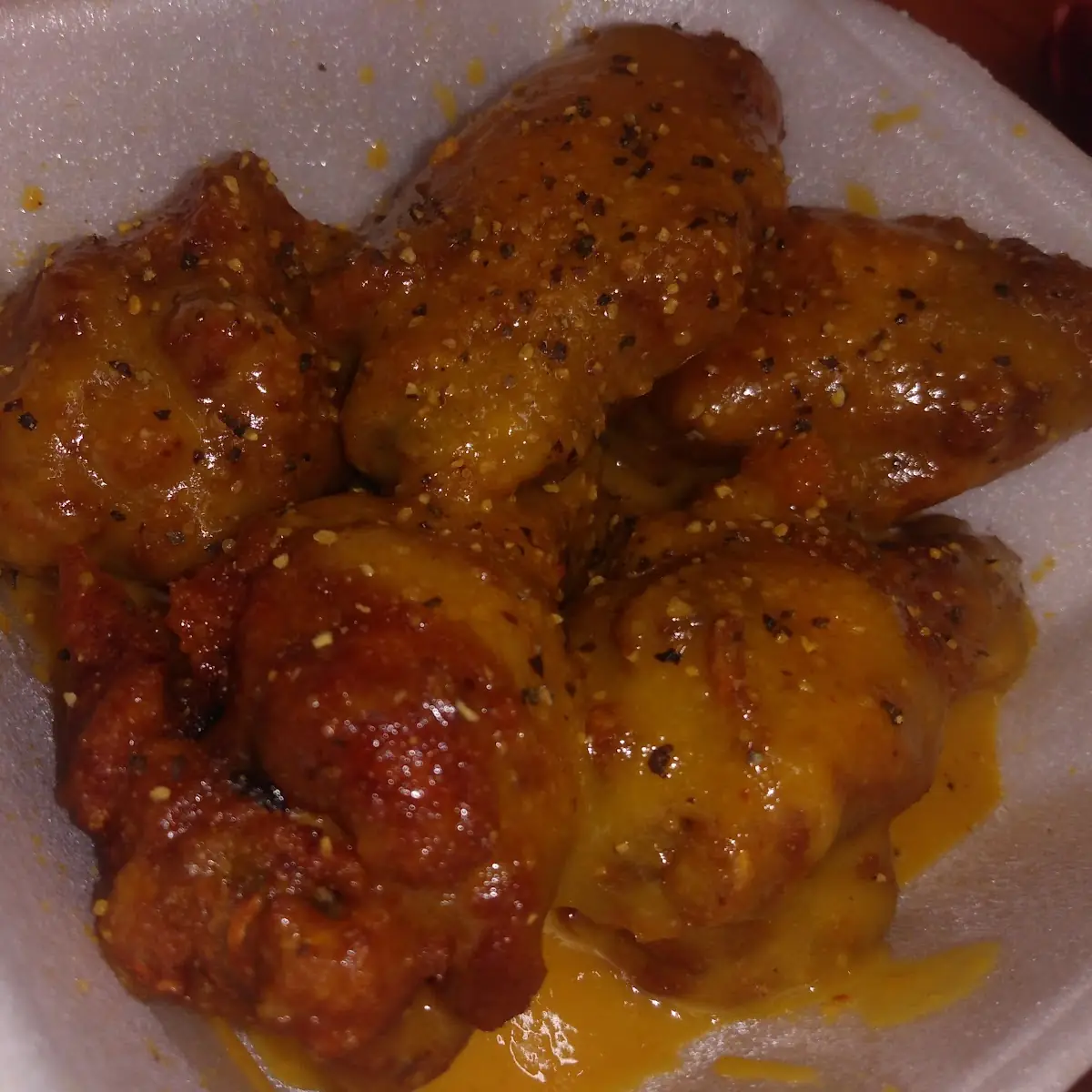 Honey Mustard with Lemon Pepper Sprinkles