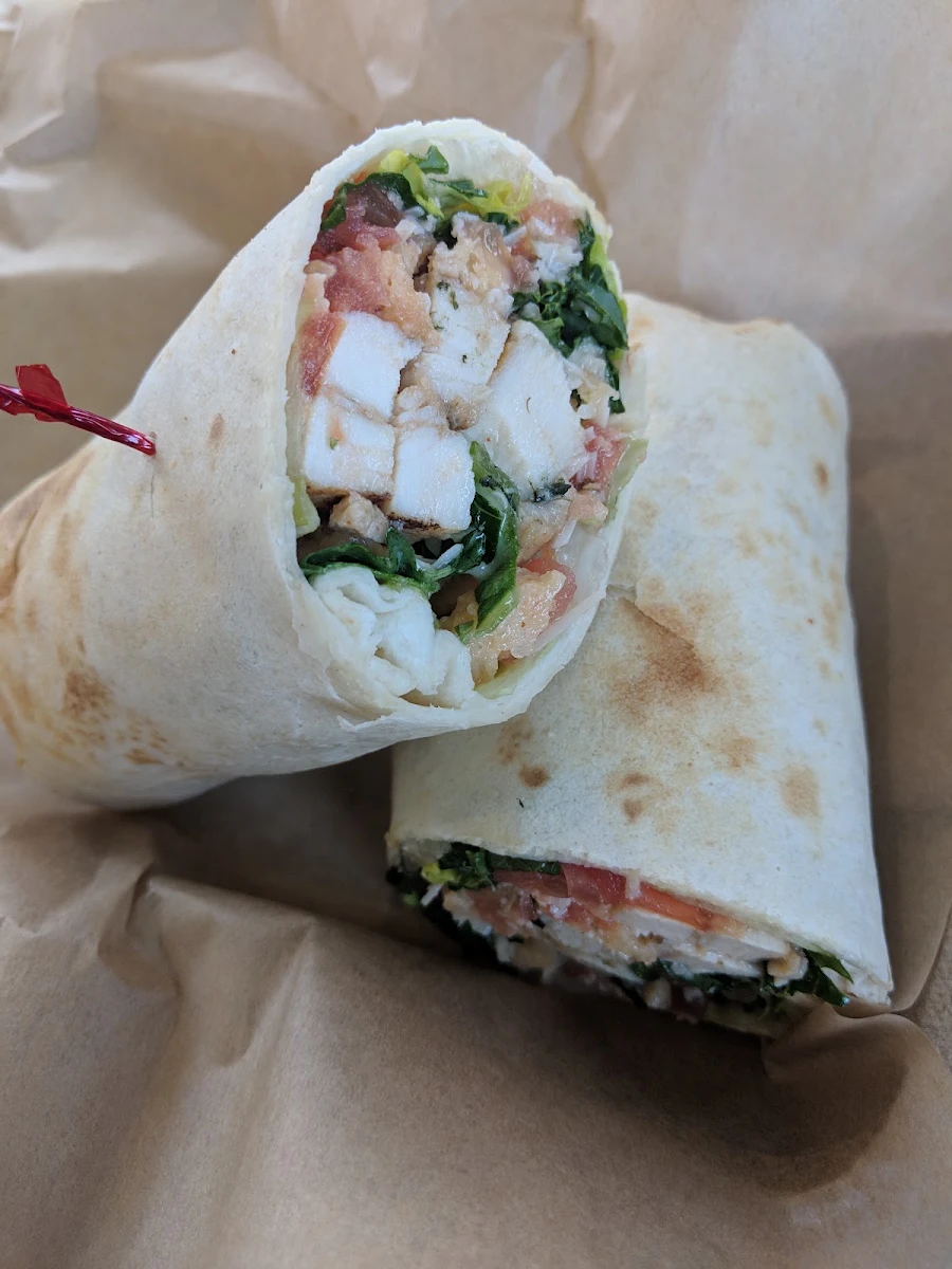 Super Green Chicken Caesar Wrap