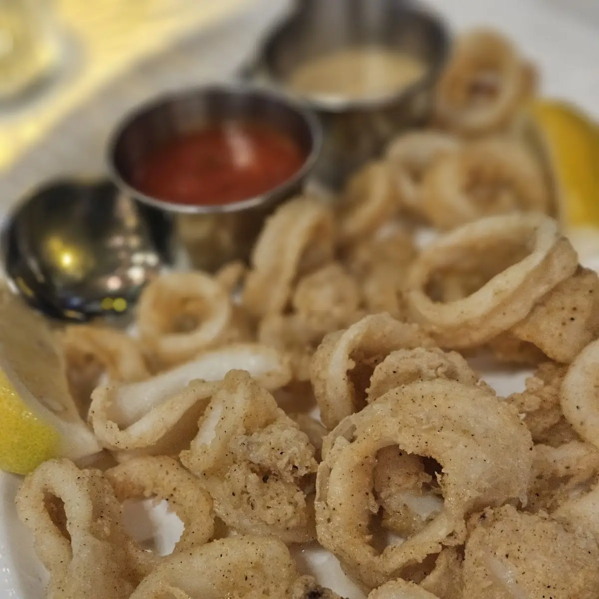 Fried Calamari with Dipping Sauces