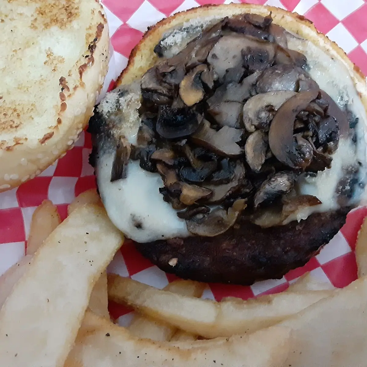 Swiss Mushroom Swiss Burger