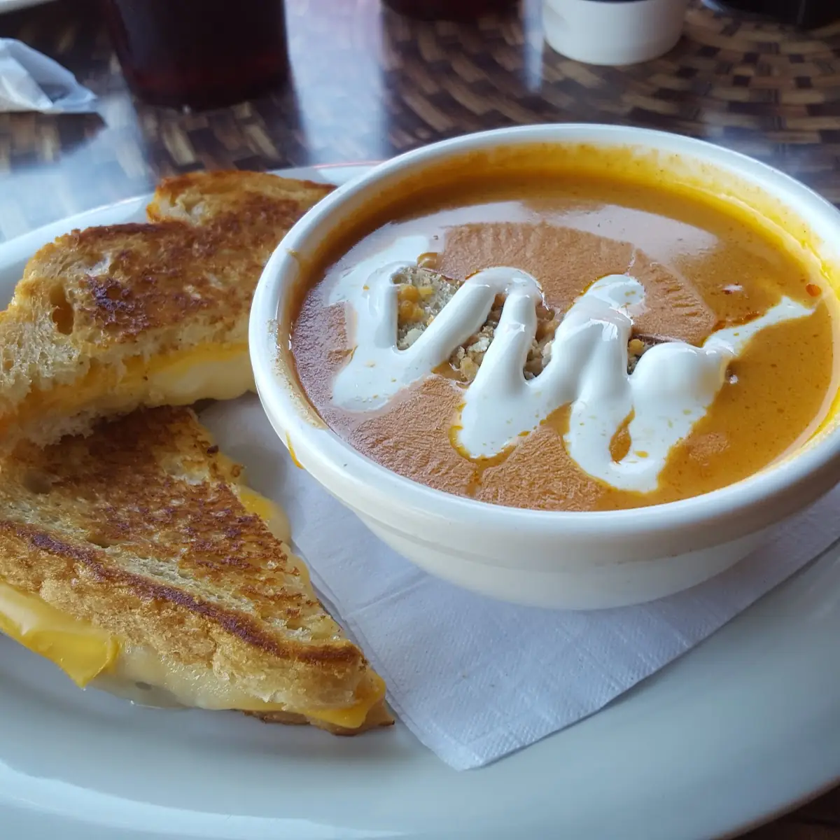 Grilled Cheese and Lobster Bisque