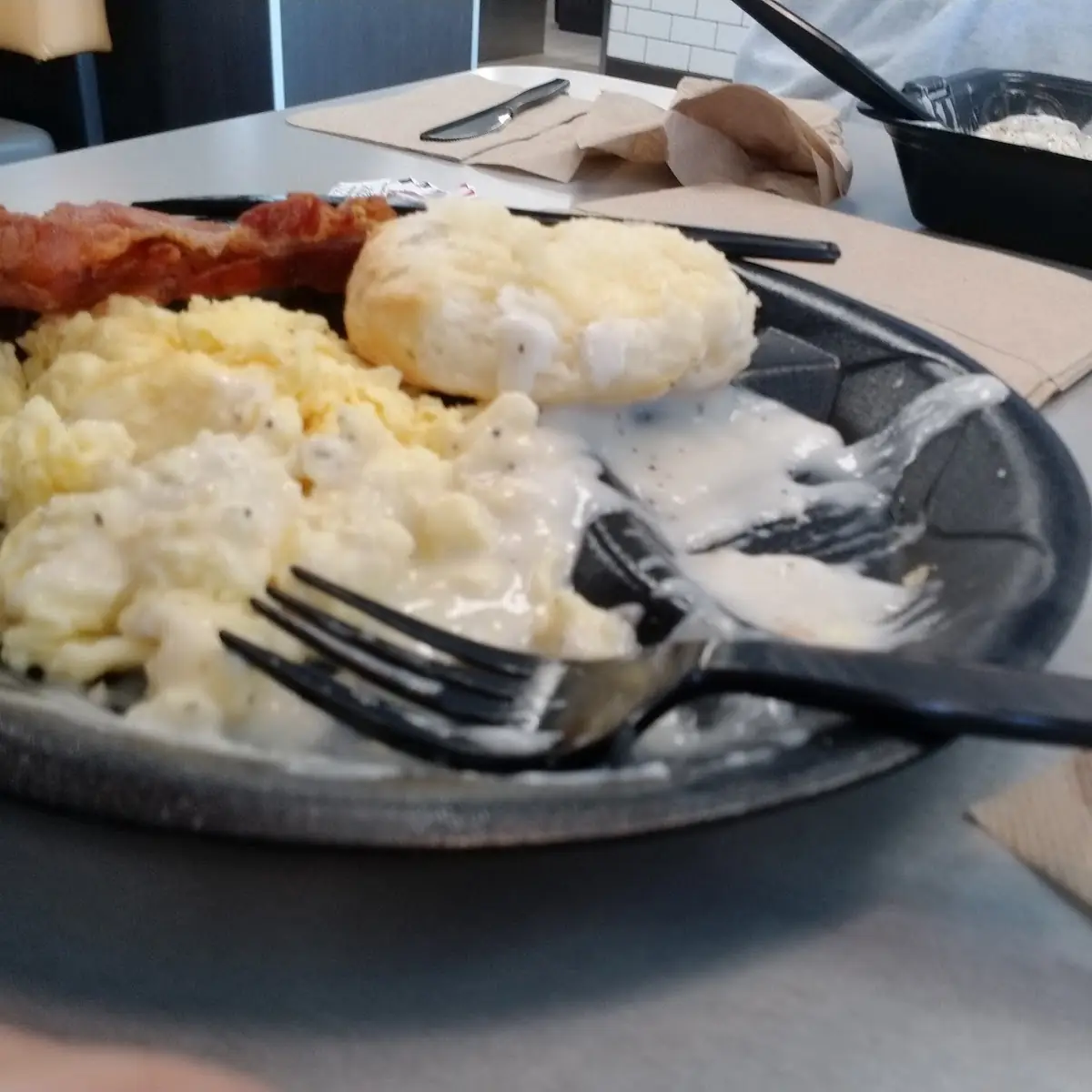 Bacon Eggs Gravy