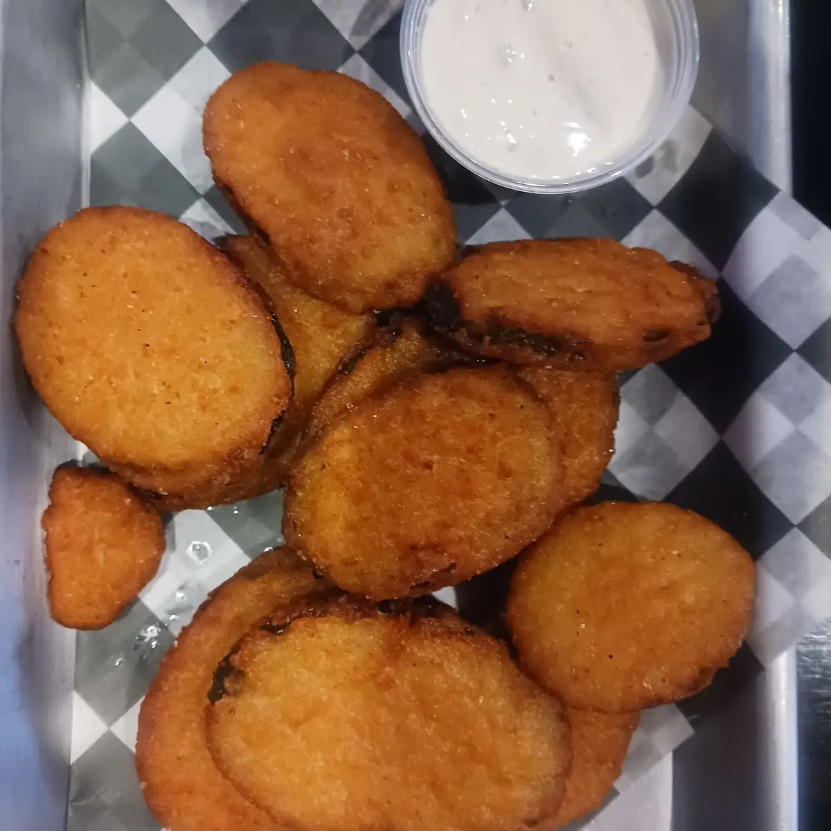 Fried Zucchini with Their Homemade Ranch Dressing