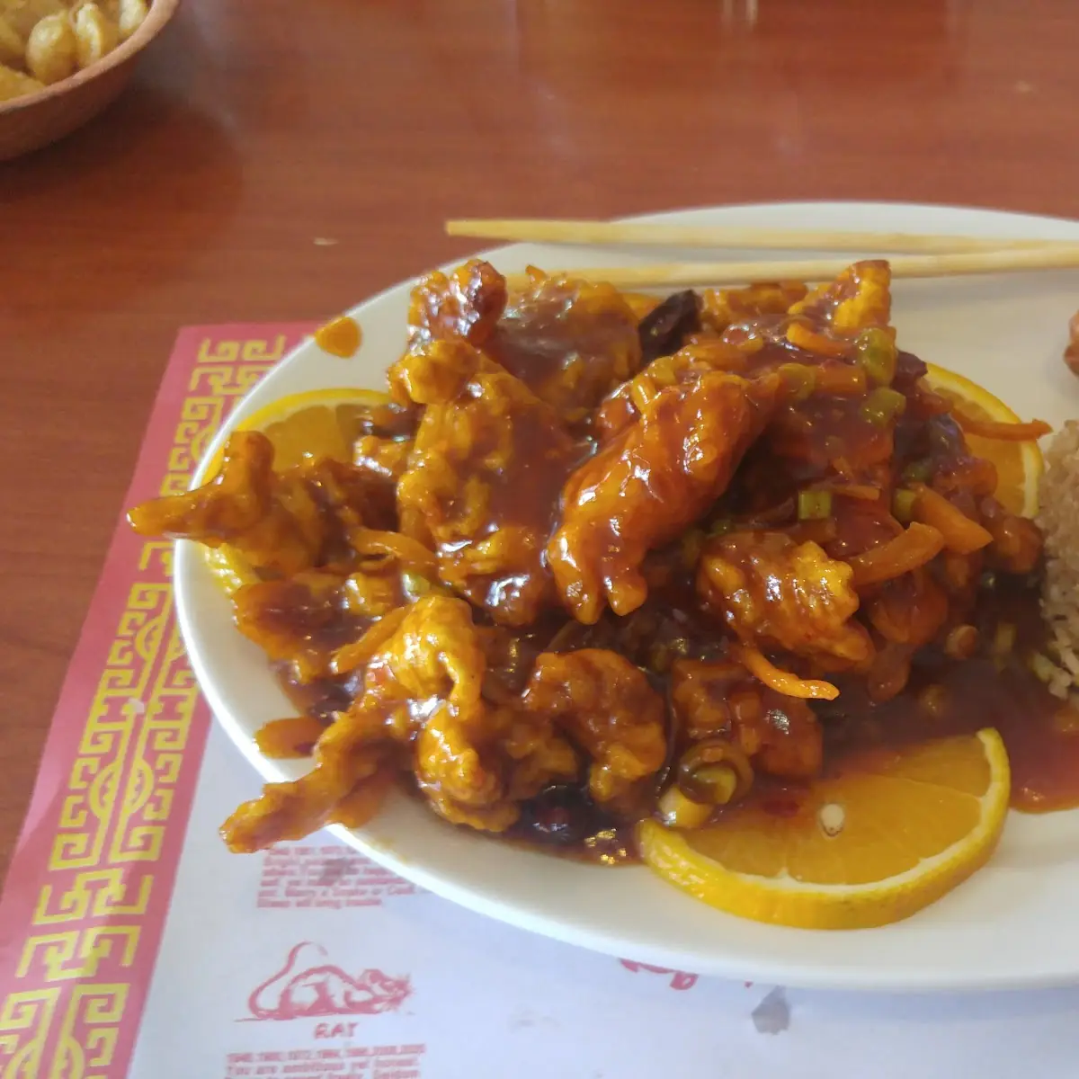 Lunch Portion of Orange Peel Beef