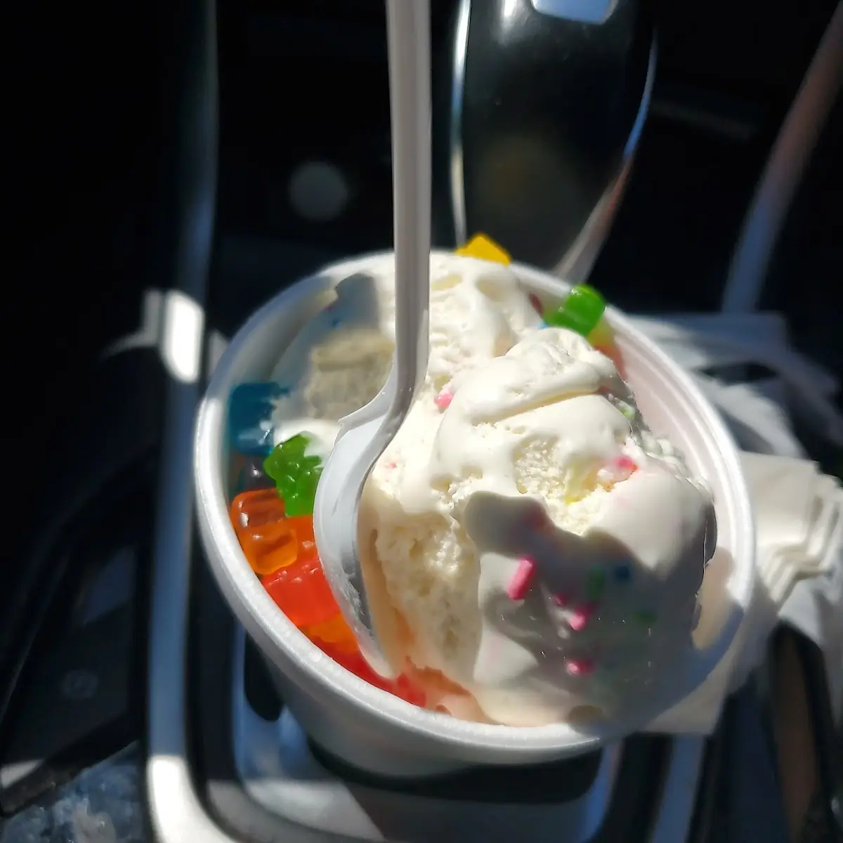 Cake Batter with Gummy Bears