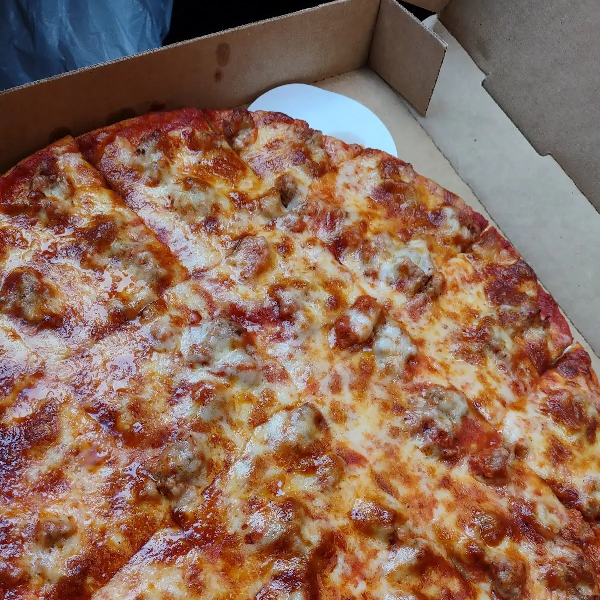 Cheese and Sausage Pizza