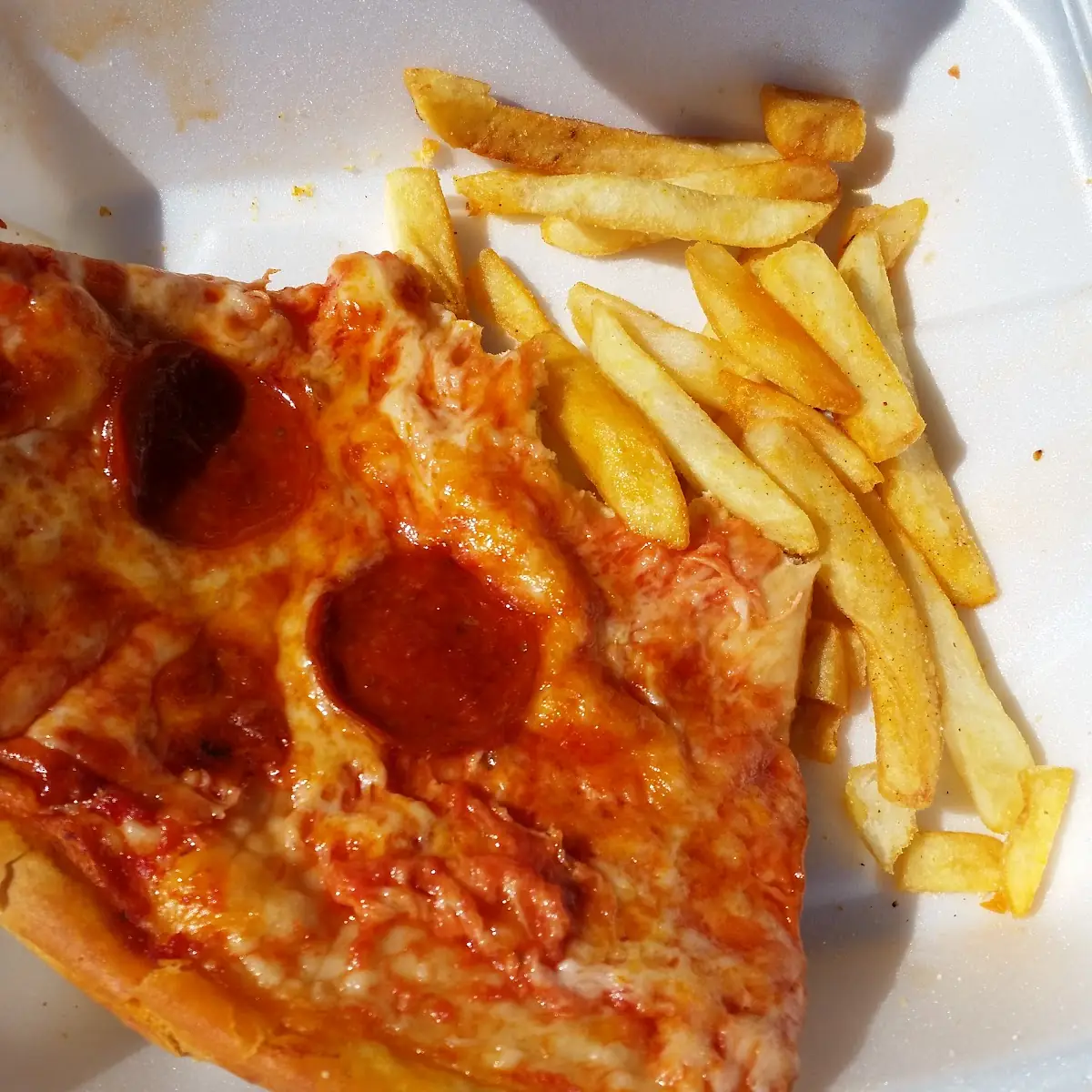 Pizza Slice with Fries