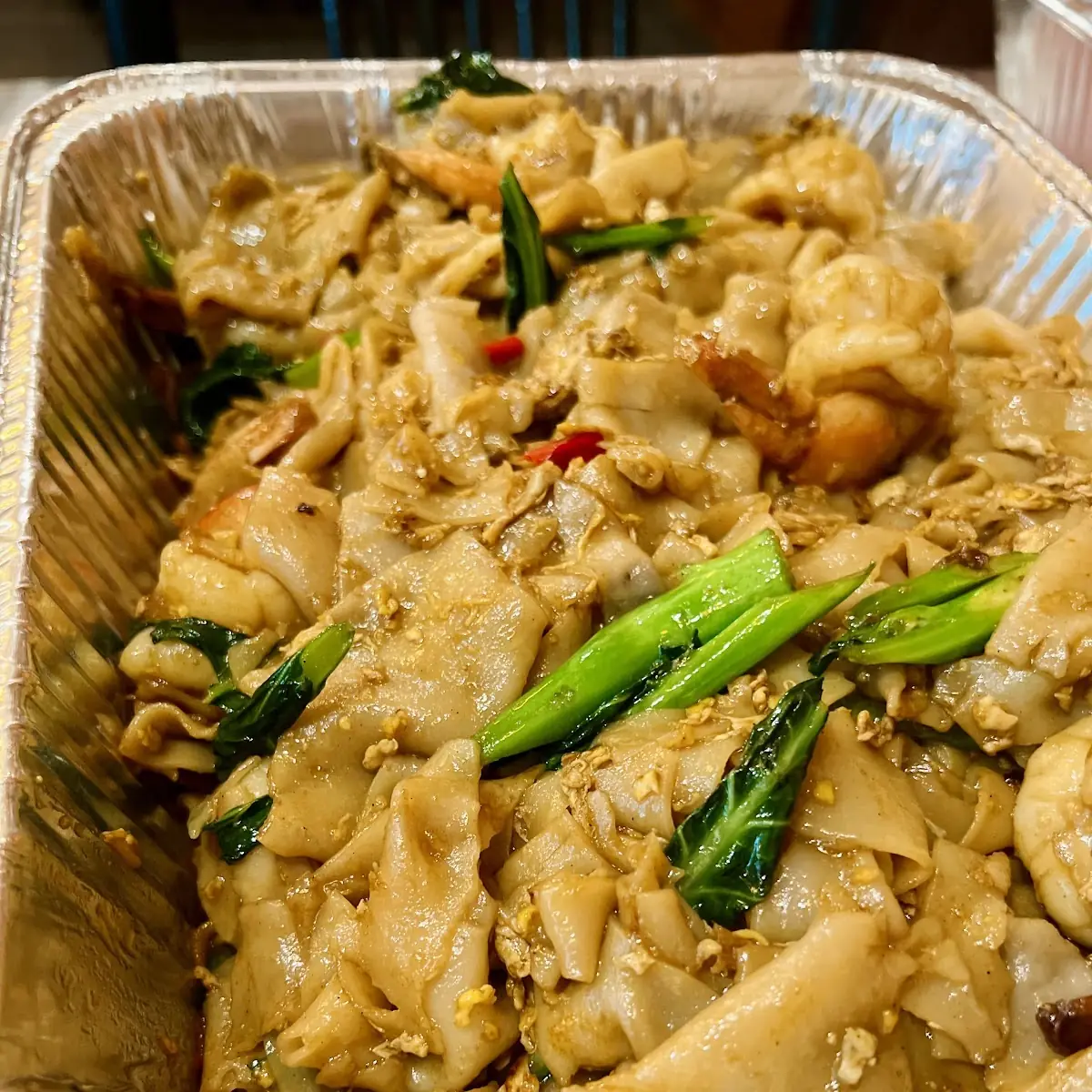 Pad See Ewe Shrimp
