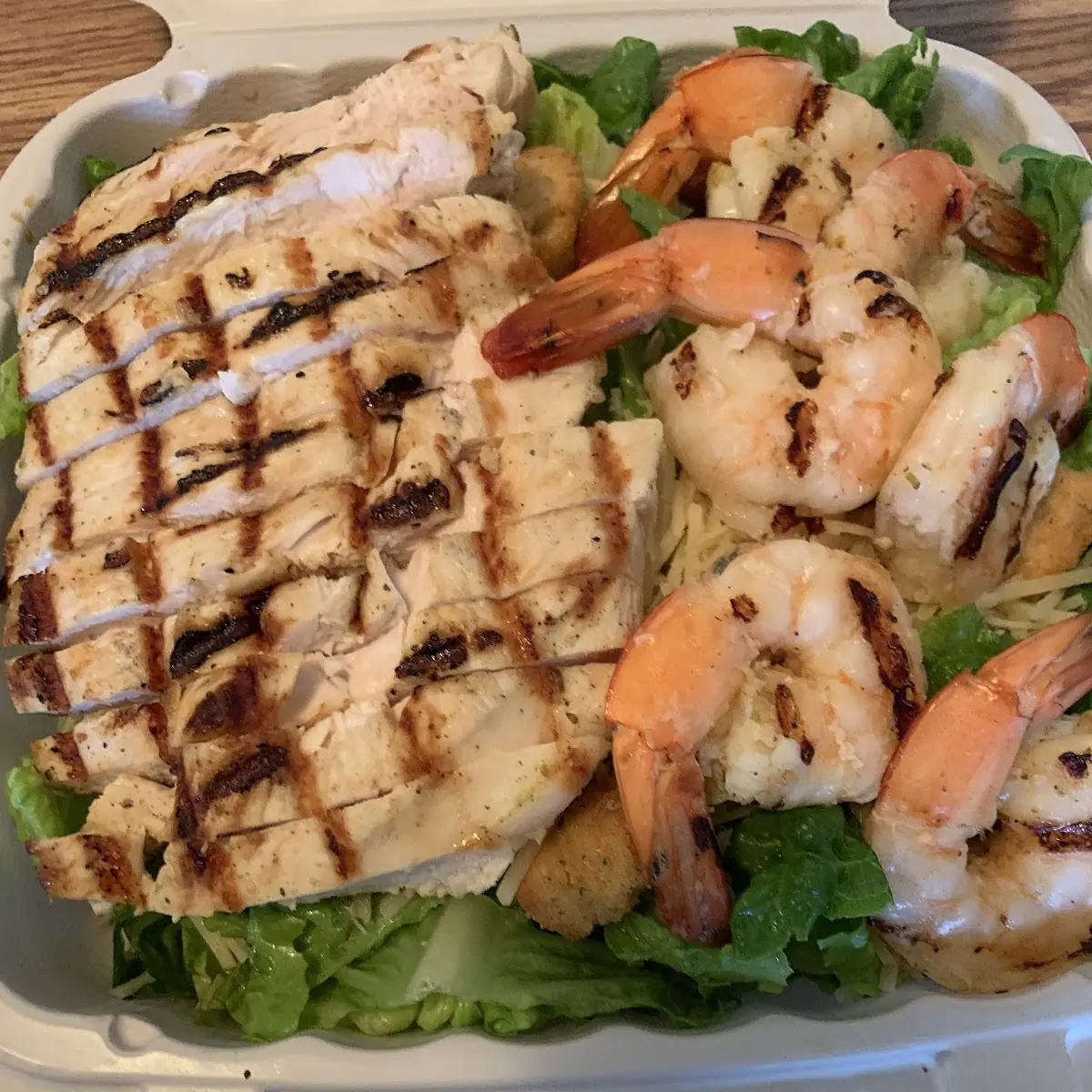 Grilled Chicken-Salmon Salad