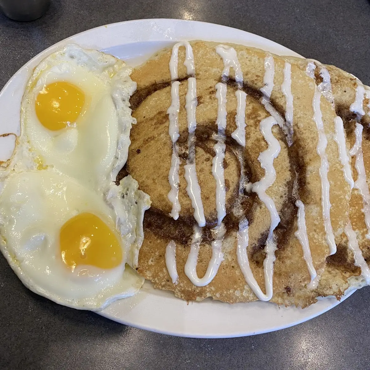 Cinnamon Roll Pancakes