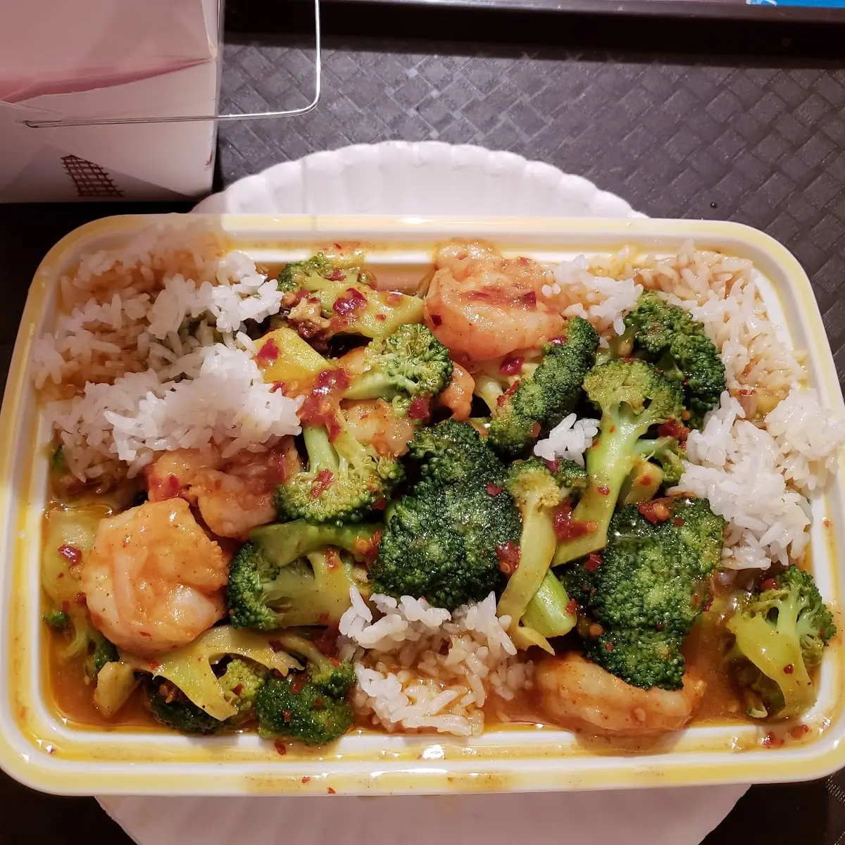 Curry Shrimp and Broccoli White Rice