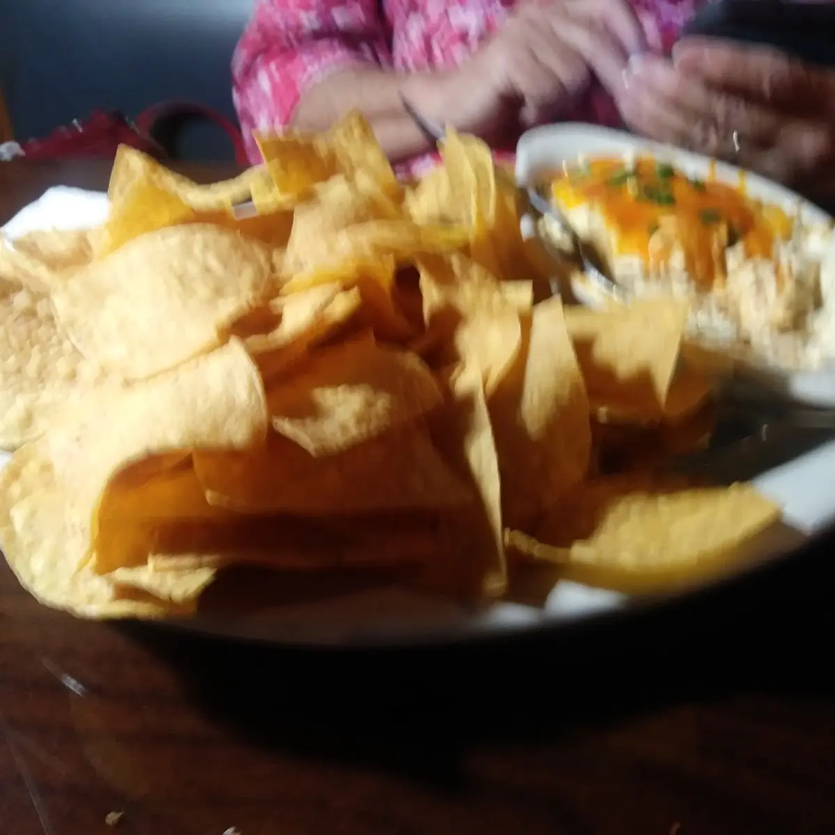 Buffalo Cheese Dip with Nachos