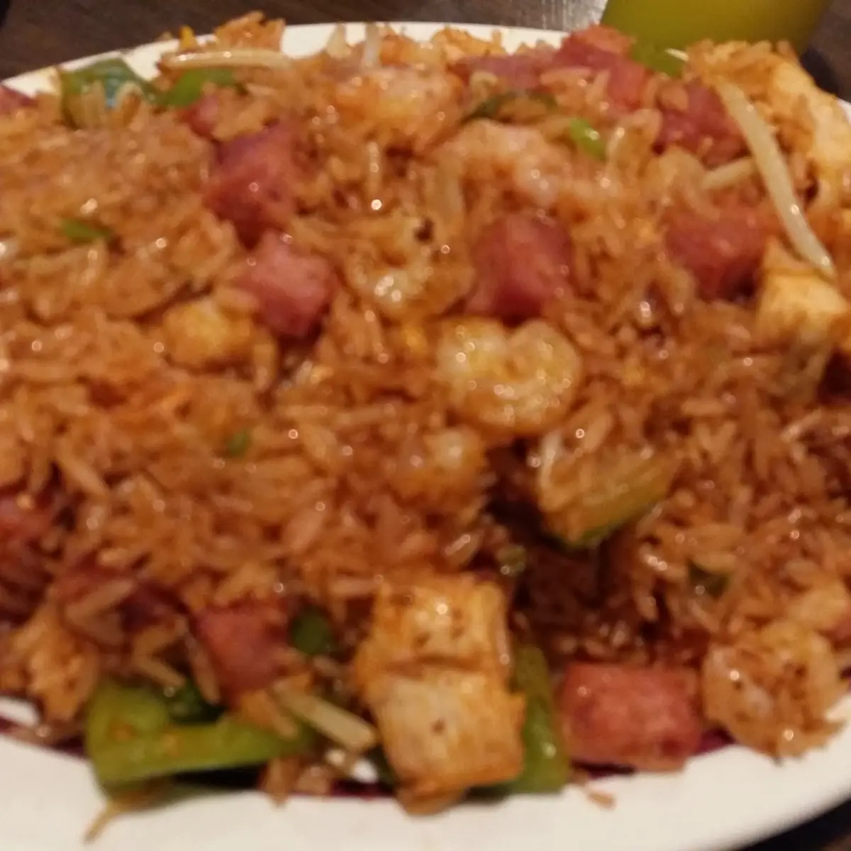 Szechuan Chicken Hot Shrimp Fried Rice