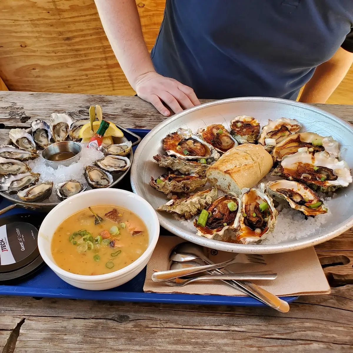 Grilled and Raw Oysters