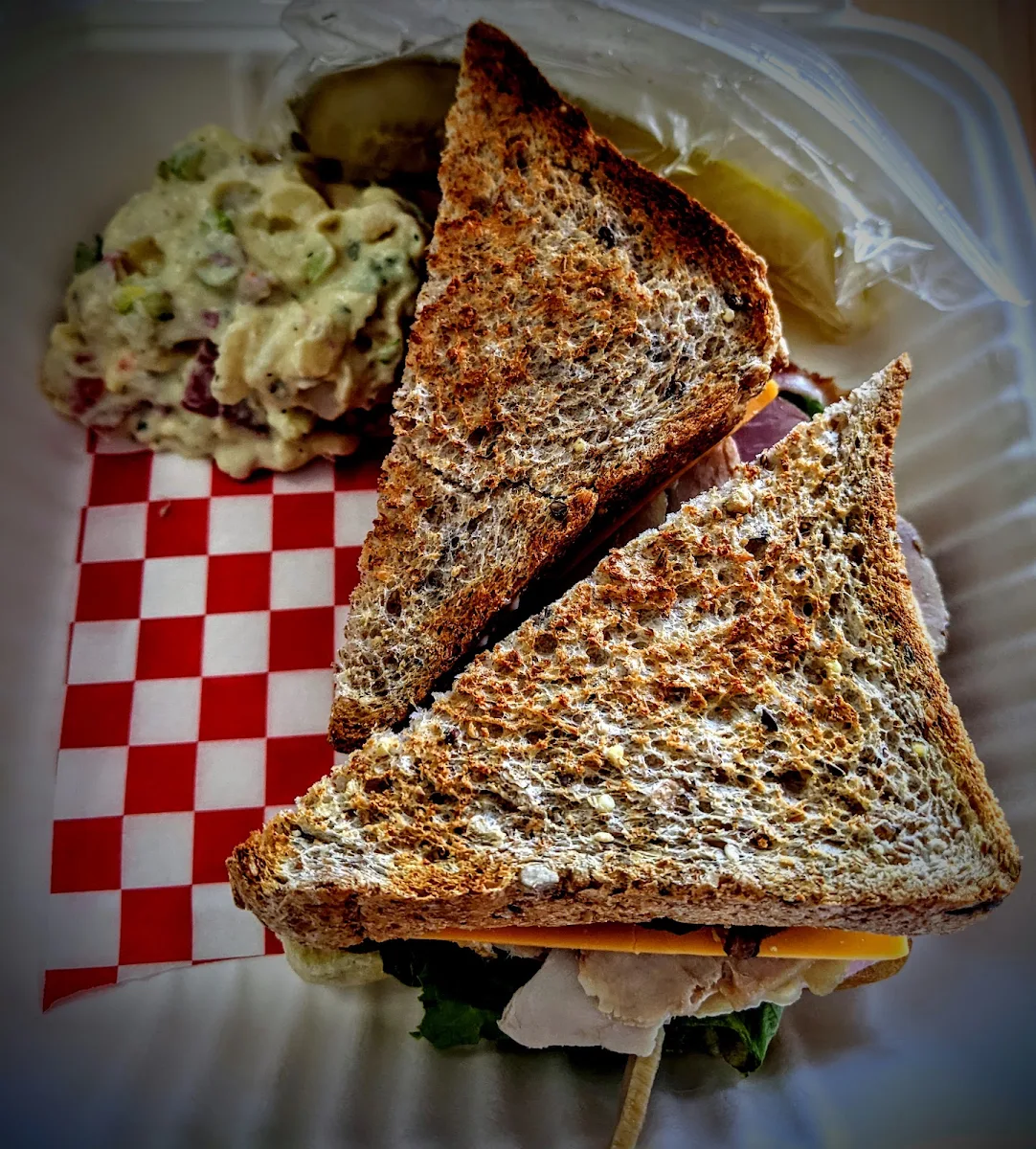 Chicken Salad Melt Grilled Cheese