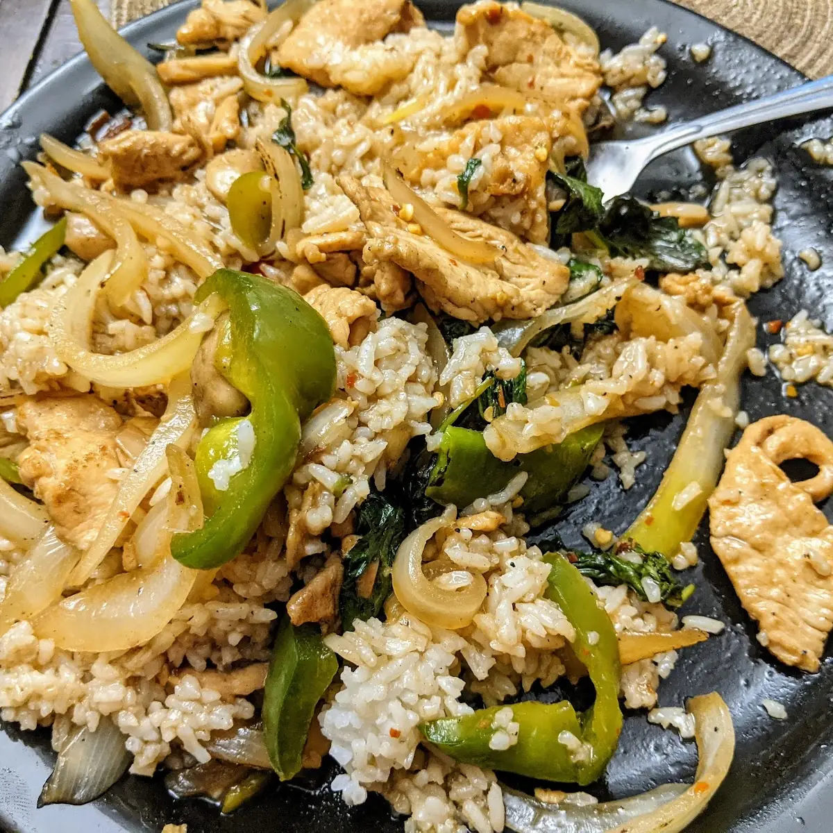 Basil Leaf Stir Fry