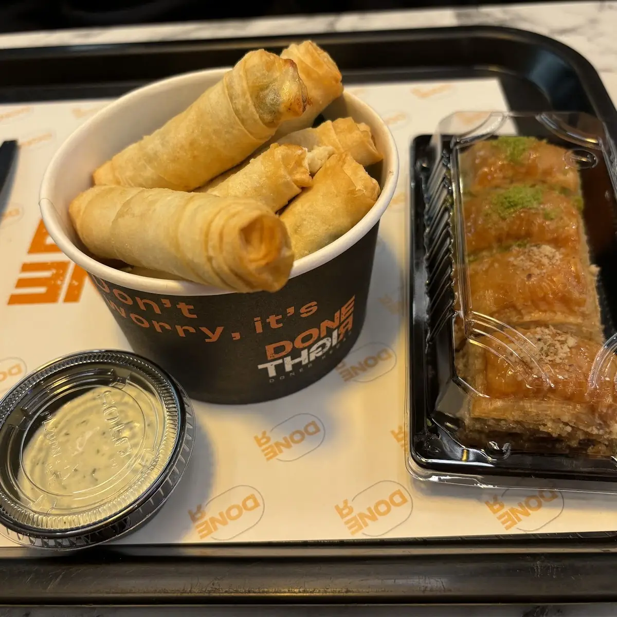 Cheese Rolls & Baklava