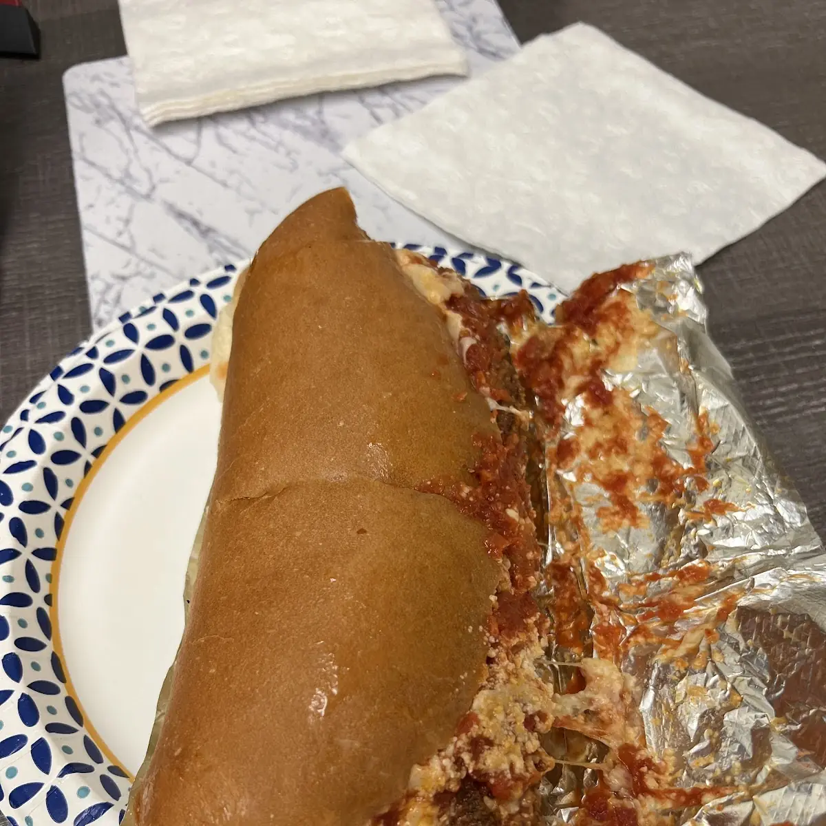 Chicken and Eggplant Parmesan Sub