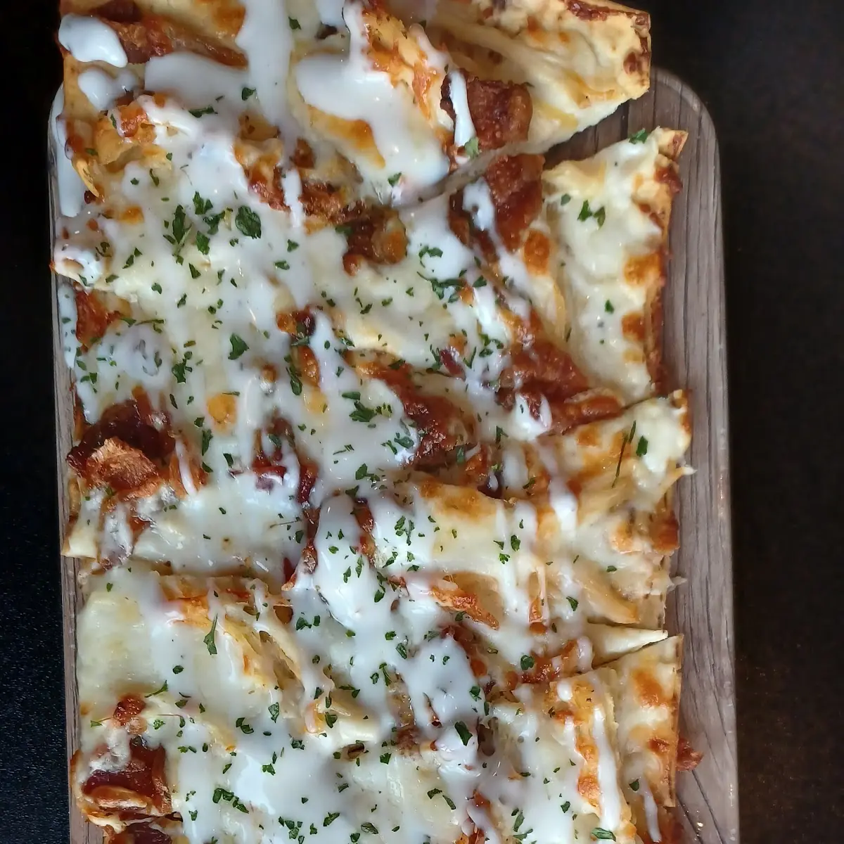 BBQ Chicken Bacon Ranch Flatbread