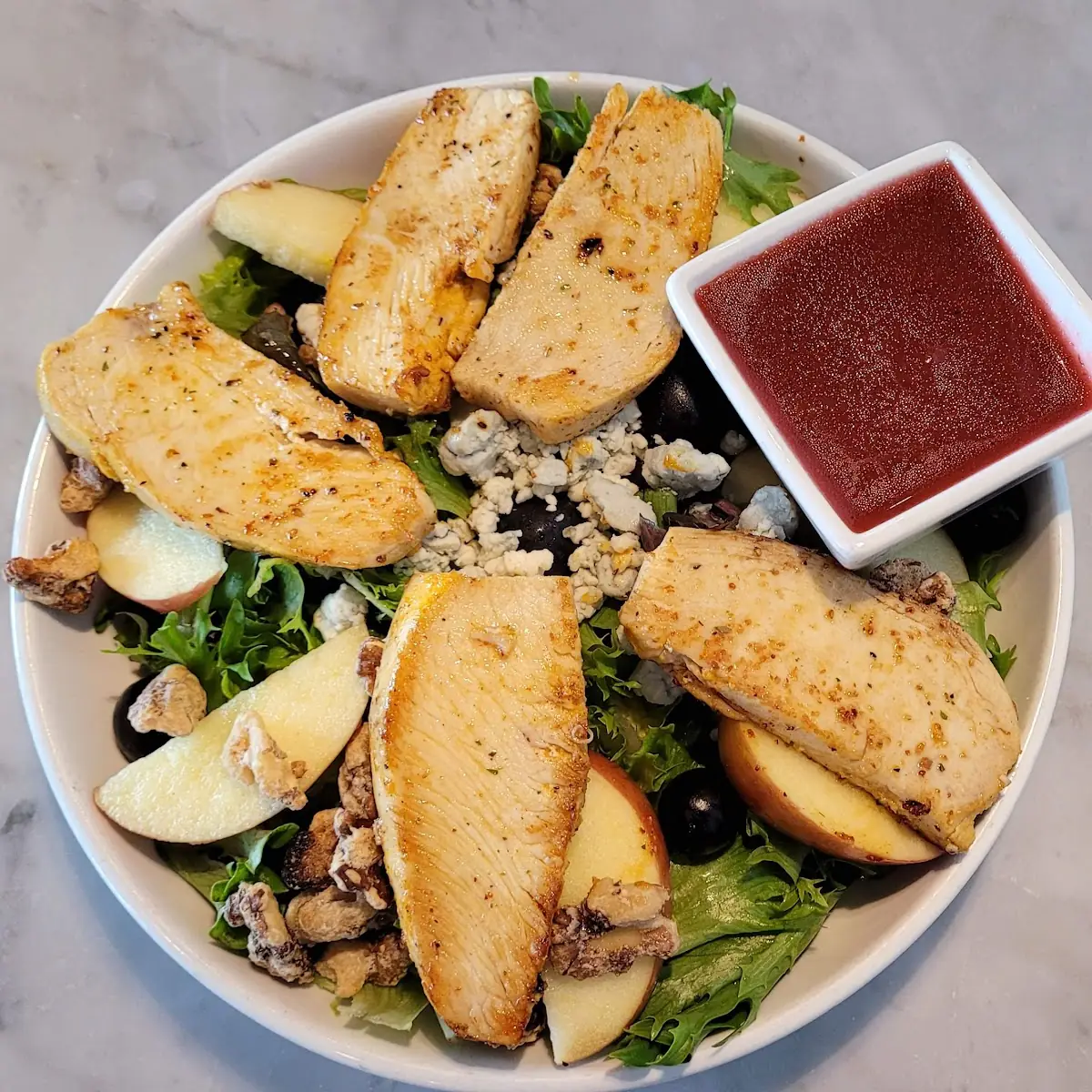 Fuji Apple Salad with Grilled Chicken