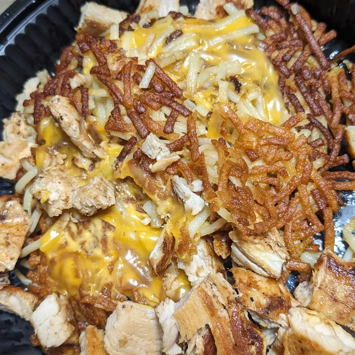 Chicken Melt Hashbrown Bowl