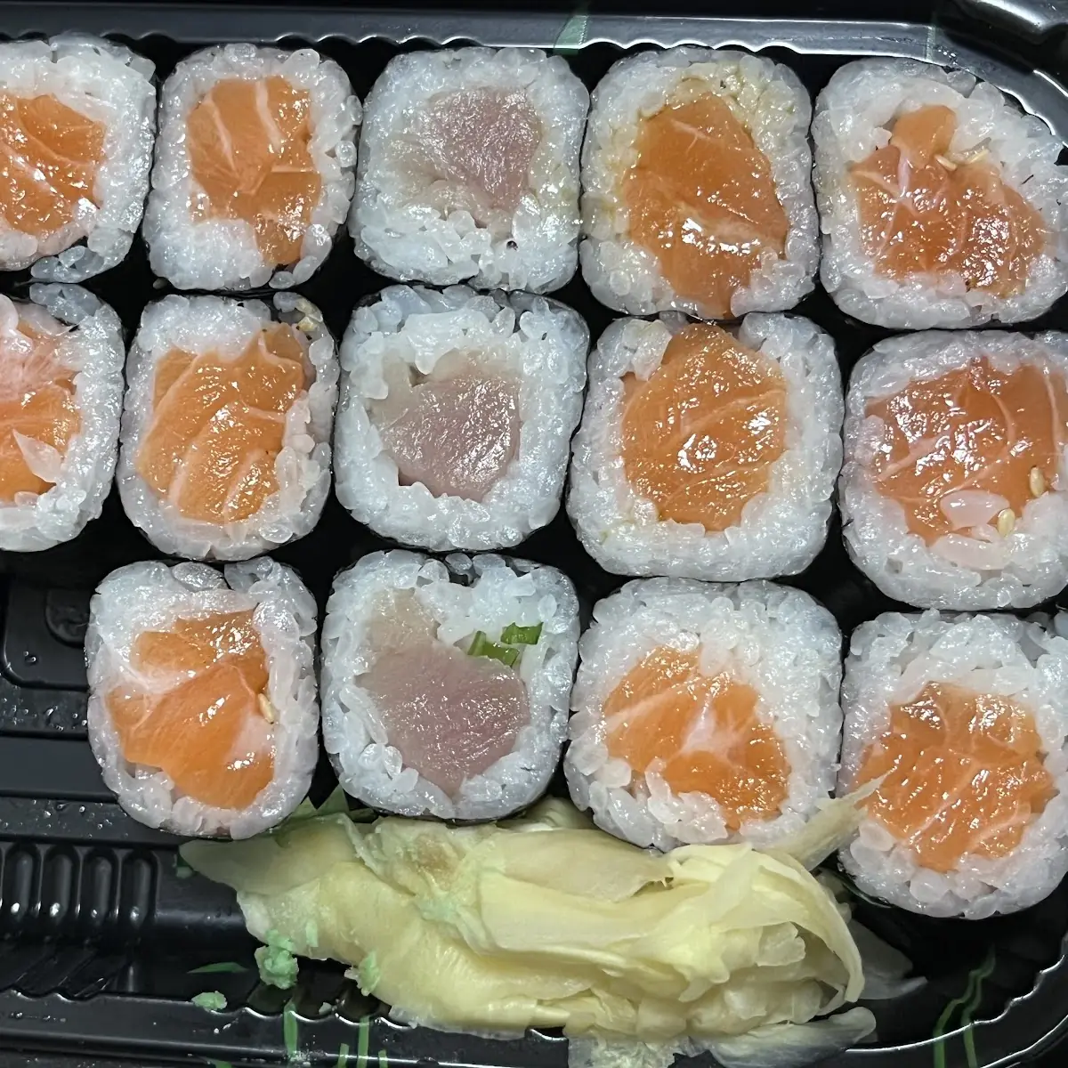 Salmon Roll and Yellow Tail Roll