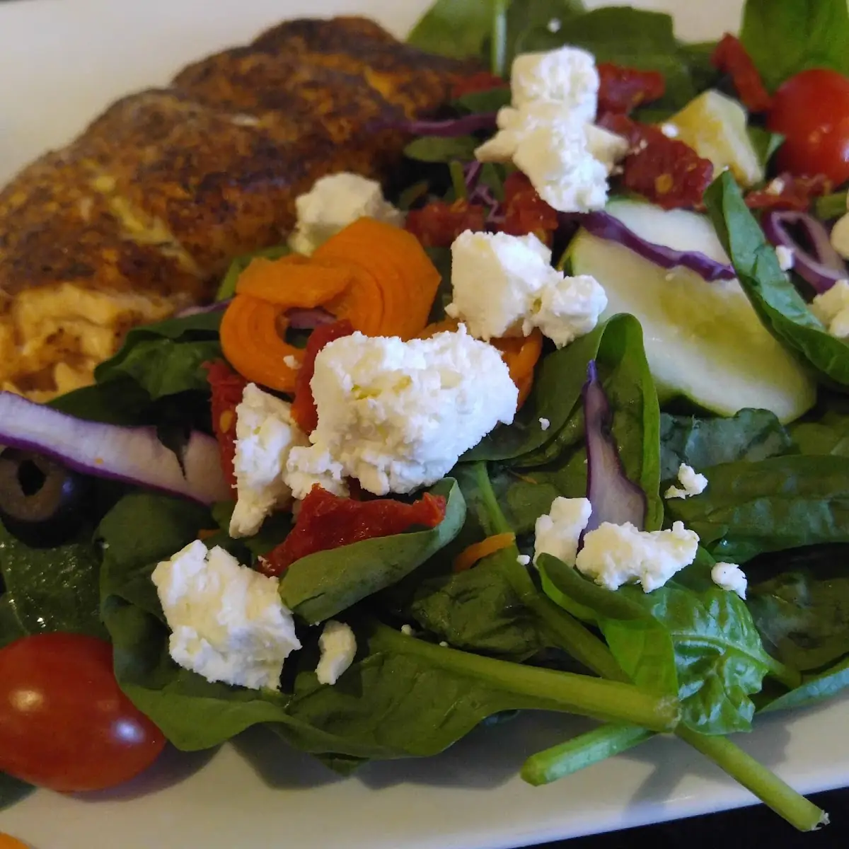 Salmon Spinach Salad