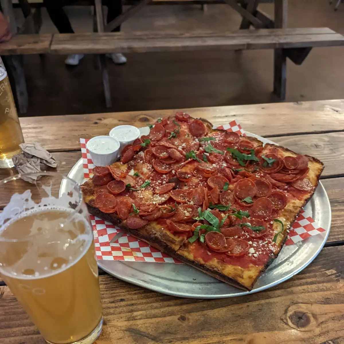 Full Pepperoni Pizza and a Pint