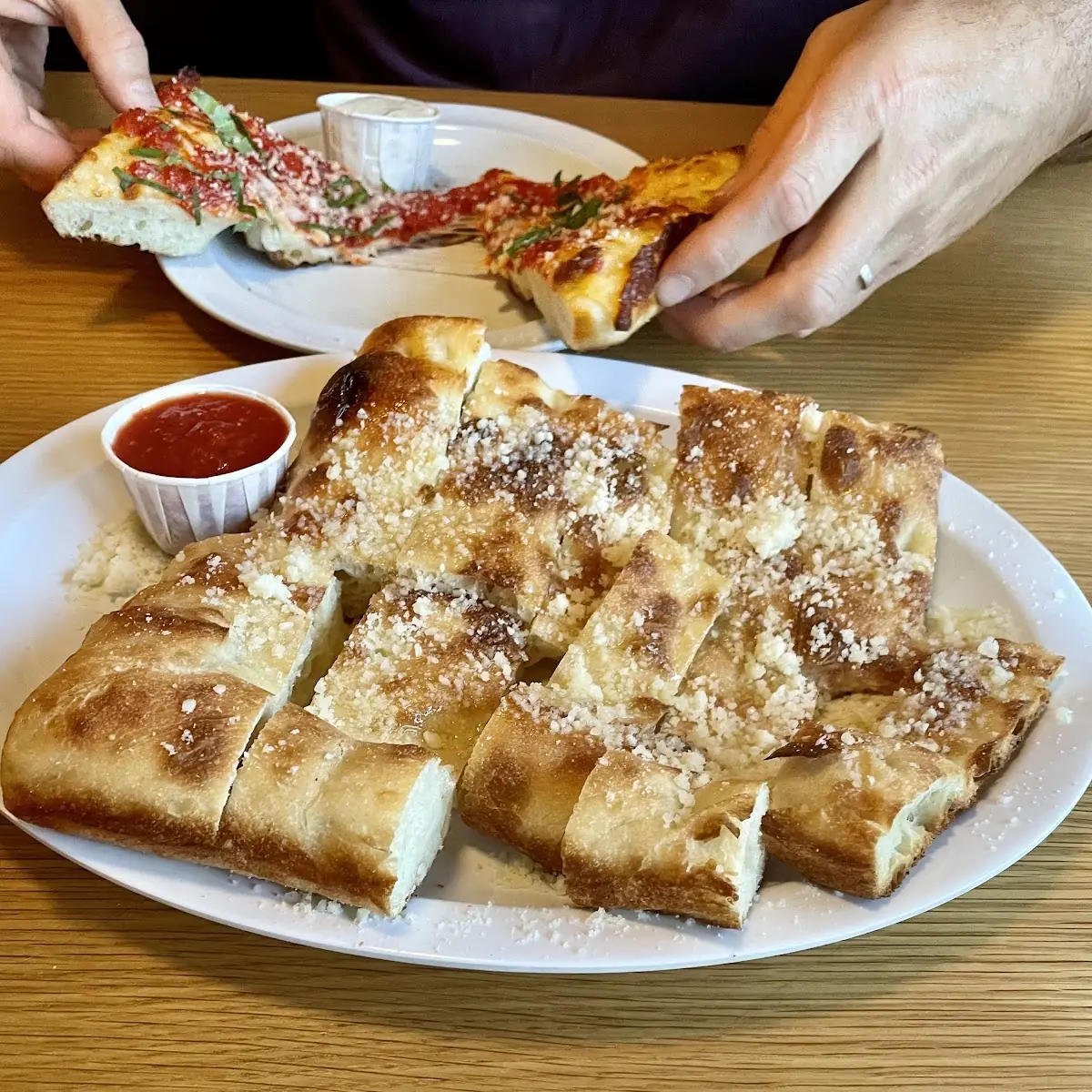 Pizza and Bread Sticks