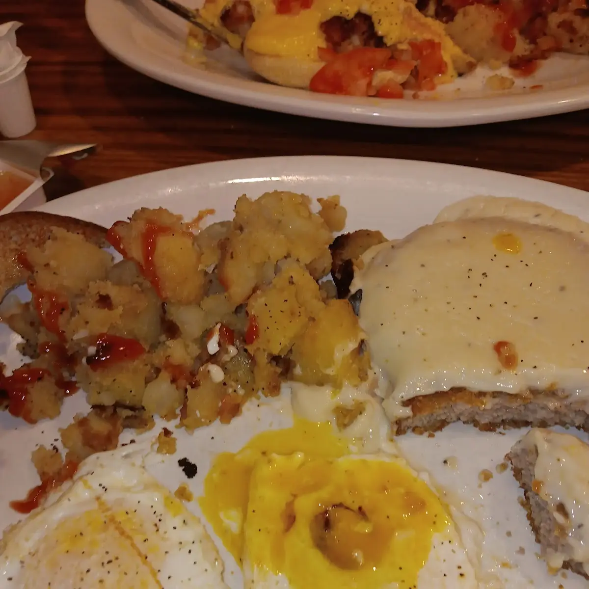 Country Fried Steak and Eggs