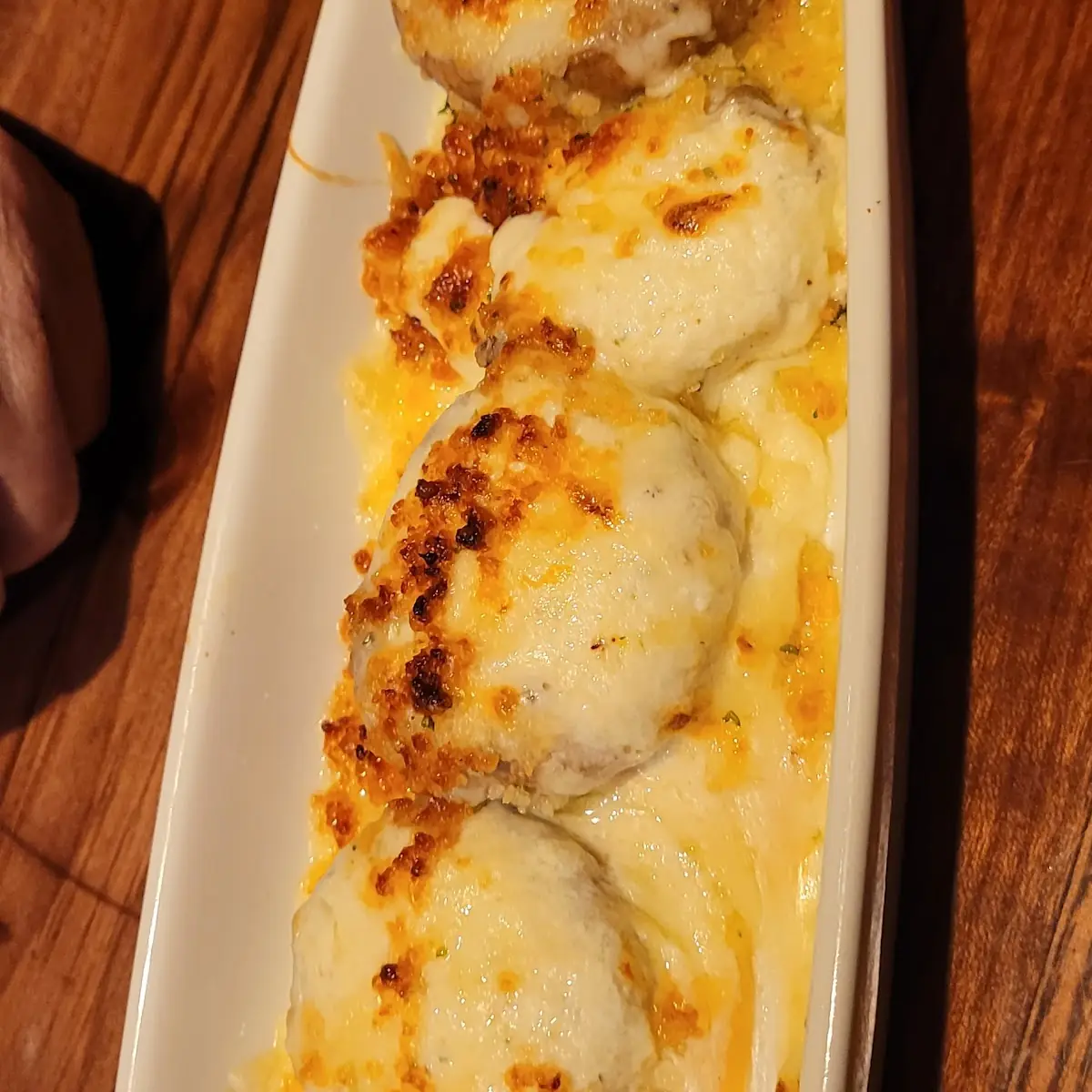 White Cheddar Stuffed Mushrooms