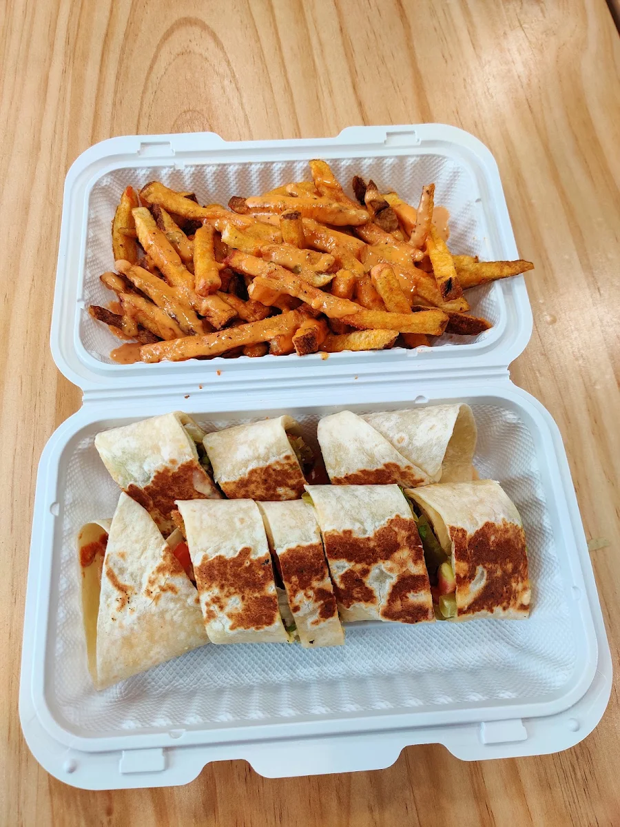 Falafel Saj Wrap