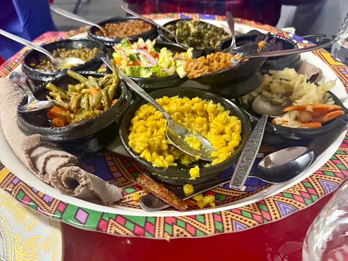 Vegetarian Platter, Mesob Habesha Restaurant