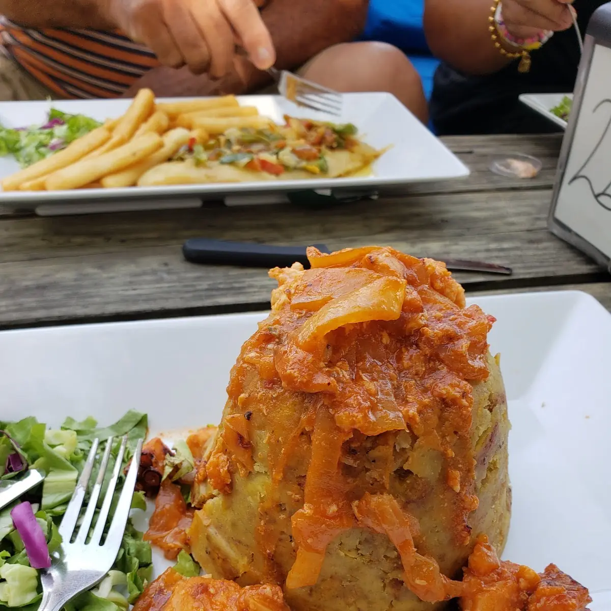 Mofongo Mixto de Mariscos