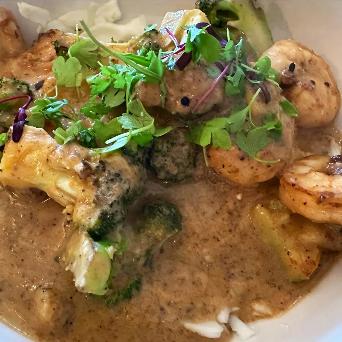 Red Curry Shrimp Bowl