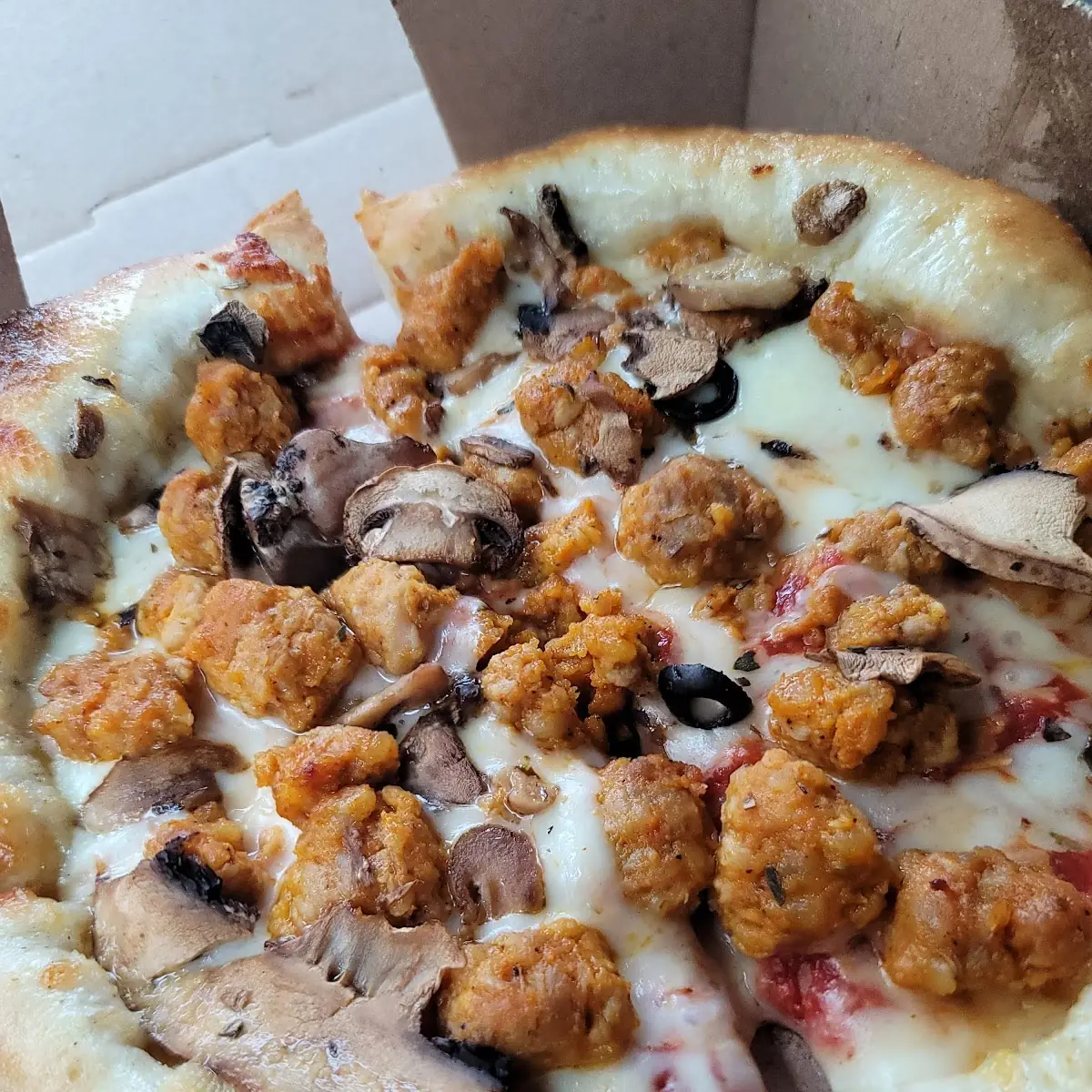 Sausage and Mushroom Pizza