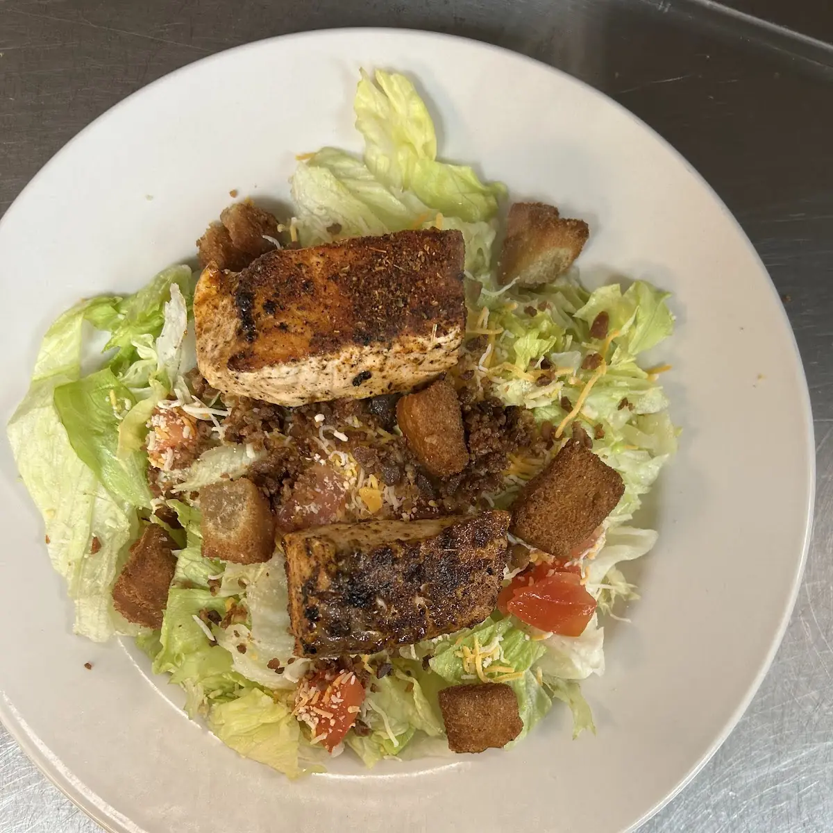 Salmon Caesar Salad