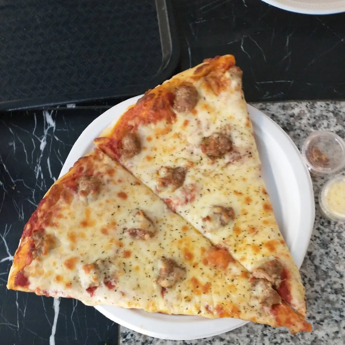 Sausage Pizza Slice