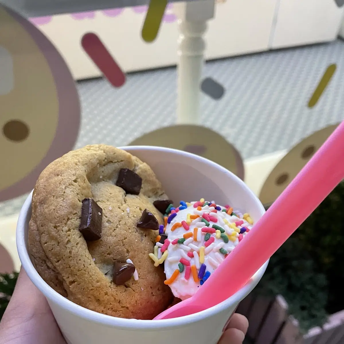 Cookies and Cream Cookie with Vanilla Ice Cream